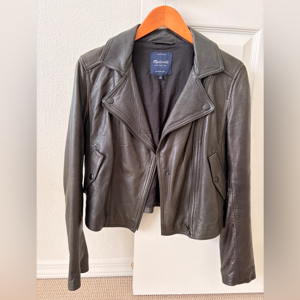 Madewell Women's  Black Leather Jacket
